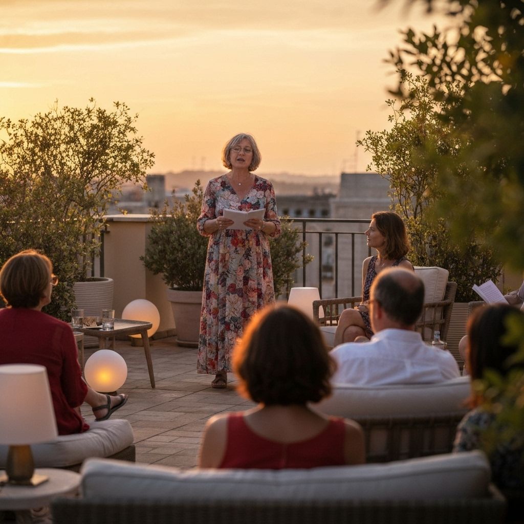 Lectura de Poesía al Atardecer